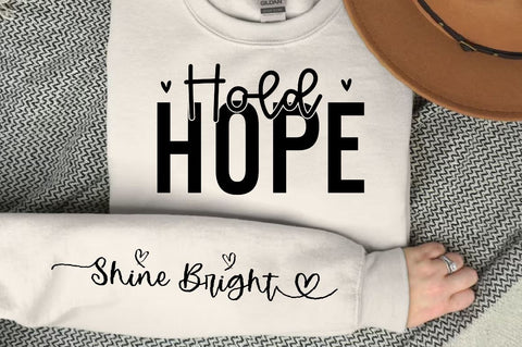 Hold Hope Sleeve SVG Design, Motivational Sleeve SVG SVG Regulrcrative 