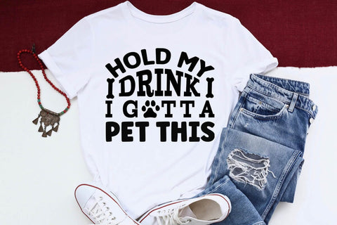 Hold my drink i gotta pet this-01 SVG Angelina750 