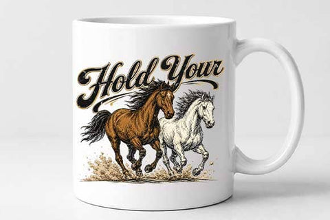 Hold Your Horses PNG | Running Horse Western Digital Download SVG BillahCrafts 