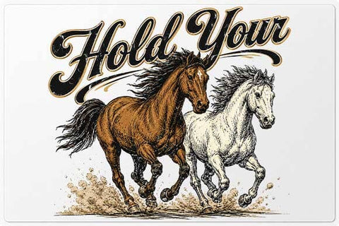 Hold Your Horses PNG | Running Horse Western Digital Download SVG BillahCrafts 