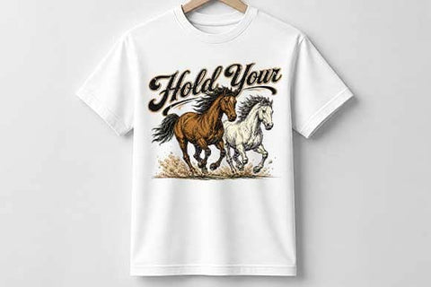 Hold Your Horses PNG | Running Horse Western Digital Download SVG BillahCrafts 