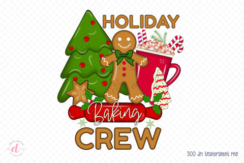 Holiday Baking Crew - Christmas Sublimation Sublimation CraftLabSVG 