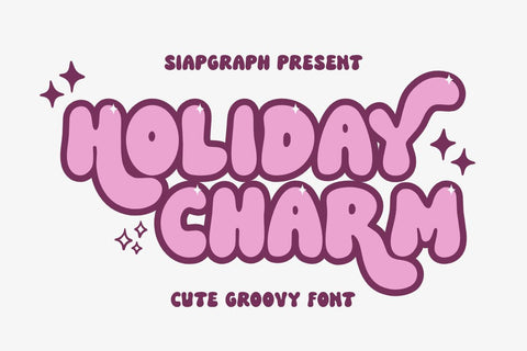 Holiday Charm - Cute Display Font Masyafi Studio 