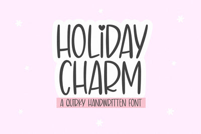 Holiday Charm - Cute Quirky Font Font KA Designs 