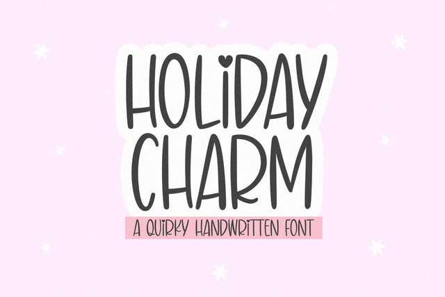 Holiday Charm - Cute Quirky Font Font KA Designs 