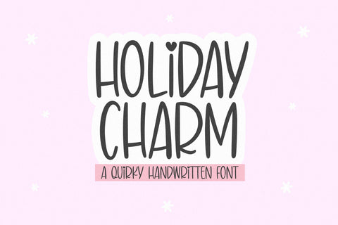 Holiday Charm - Cute Quirky Font Font KA Designs 
