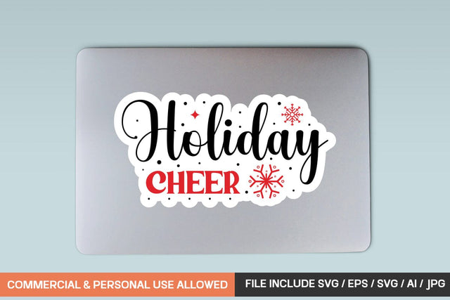 Holiday Cheer Sticker Svg Design SVG designmaster24 
