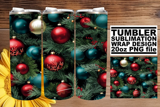Holiday Cheer Tumbler - Winter Festive 20oz Sublimation afrosvg 