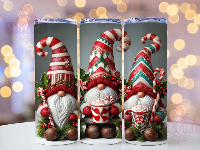 Holiday Christmas Gnomes Tumbler, Festive Gnome Sublimation Design, Cute Holiday Cup Art, 20oz Xmas Tumbler, Whimsical Gnome Mug, Stylish Christmas Cup, Cozy Holiday Wrap Sublimation SvggirlplusArt 