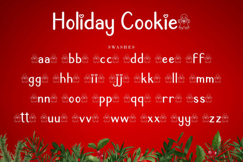 Holiday Cookie - Christmas Display Font Font AEN Creative Store 