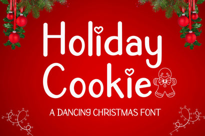 Holiday Cookie - Christmas Display Font Font AEN Creative Store 