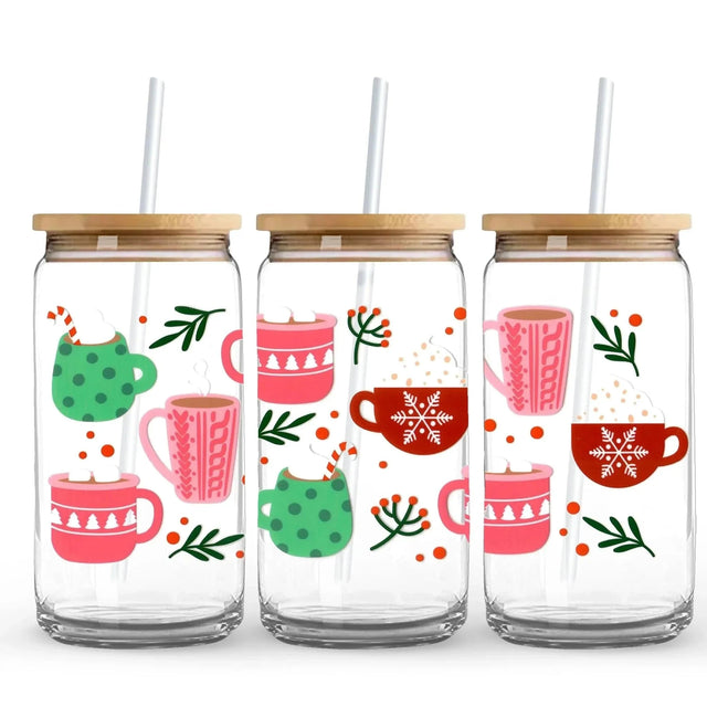 Holiday Cozy Cocoa 9.7 x 4.3 UV DTF Wrap Only (Cup NOT Included) Physical DIY Craft Warehouse 