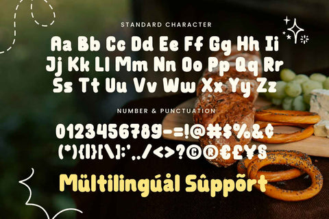 Holiday Crumbs Font Mozarella 