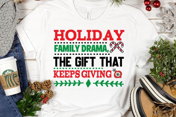 Holiday family drama, the gift that keeps giving SVG Angelina750 