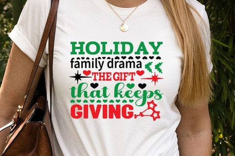 holiday family drama the gift that keeps giving SVG Angelina750 