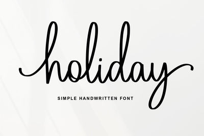 Holiday Font Abo Daniel Studio 
