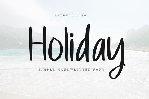 Holiday Font Chamsae Studio 