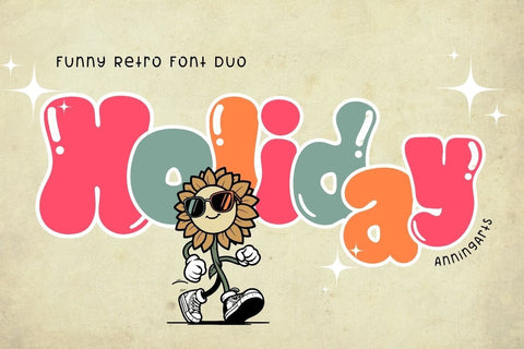 Holiday - Font Duo Font AnningArts Design 