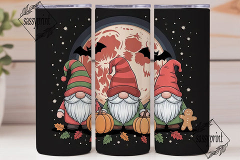 Holiday Gnomes 20oz Tumbler Wrap Sublimation sassyprint 