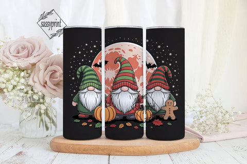 Holiday Gnomes 20oz Tumbler Wrap Sublimation sassyprint 
