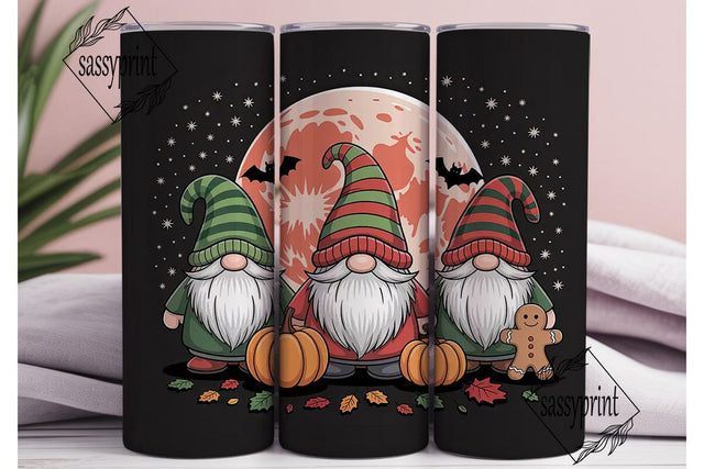 Holiday Gnomes 20oz Tumbler Wrap Sublimation sassyprint 