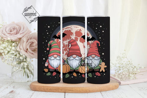 Holiday Gnomes 20oz Tumbler Wrap Sublimation sassyprint 