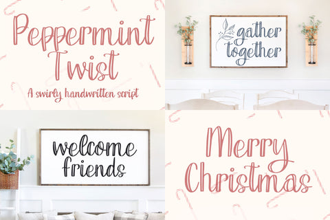 Holiday Handwritten Font Bundle for Cricut, Cute Christmas Handwriting Font Designing Digitals 