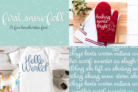 Holiday Handwritten Font Bundle for Cricut, Cute Christmas Handwriting Font Designing Digitals 