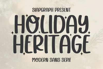 Holiday Heritage Font Masyafi Studio 