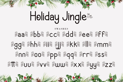 Holiday Jingle Font AEN Creative Store 