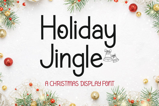 Holiday Jingle Font AEN Creative Store 