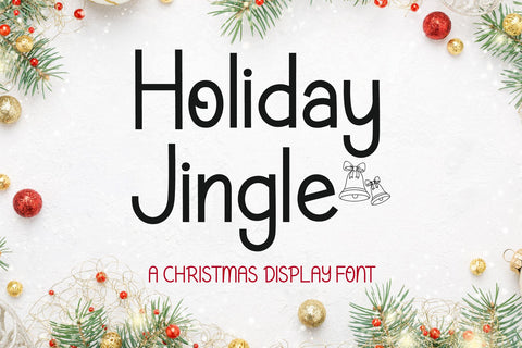 Holiday Jingle Font AEN Creative Store 