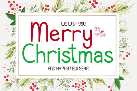 Holiday Jingle Font AEN Creative Store 