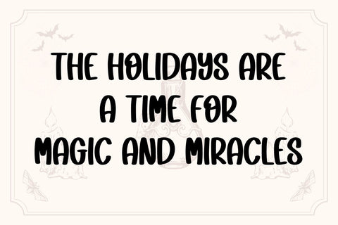 Holiday Magic Font Masyafi Studio 