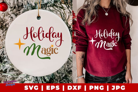 Holiday Magic Sign SVG | Chistmas Sign Laser SVG | Christmas Sublimation Design PNG SVG Sublimatiz Designs 