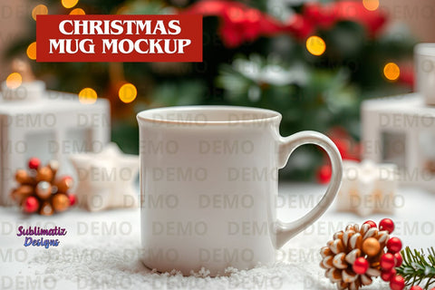Holiday Mug Display Mockup Mock Up Photo Sublimatiz Designs 