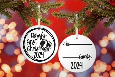 Holiday Ornament Set 2024 + Bonus Frames SVG So Fontsy Design Shop 