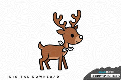 Holiday reindeer sublimation png design Sublimation Regulrcrative 