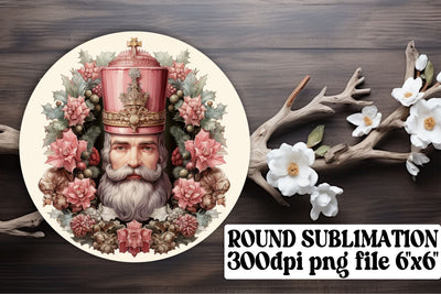 Holiday Retro Round Keychain Design Sublimation Watercolor Sublimation afrosvg 