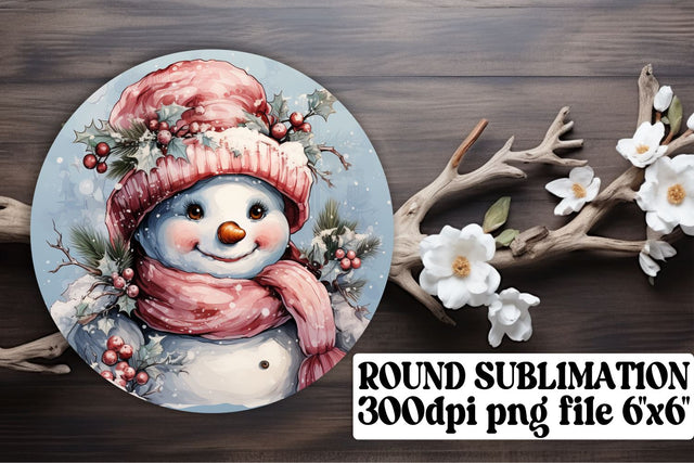 Holiday Round Design Keychain Retro Christmas Sublimation Sublimation afrosvg 