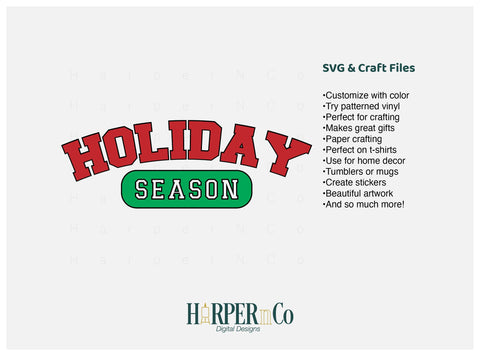 Holiday Season SVG PNG Cut EPS File SVG HarperNCo 