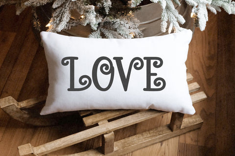 Holiday Shine - Cute Swirly Font Font KA Designs 