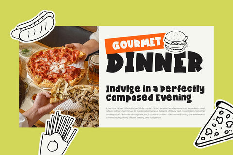 Holiday Snack - Food Font Font Mozarella 