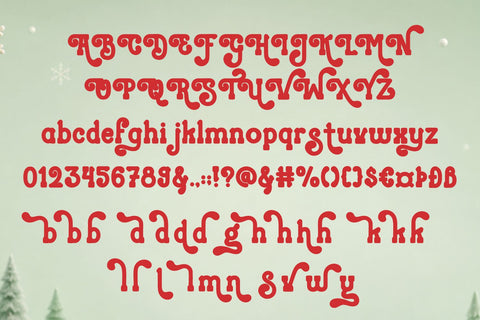 Holiday Surprise – Christmas Font Font Mozarella 