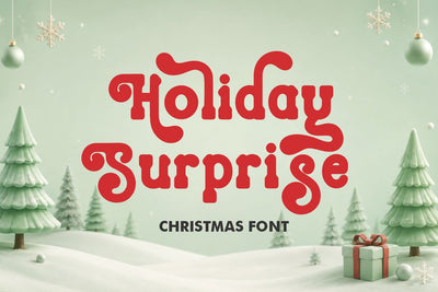 Holiday Surprise – Christmas Font Font Mozarella 