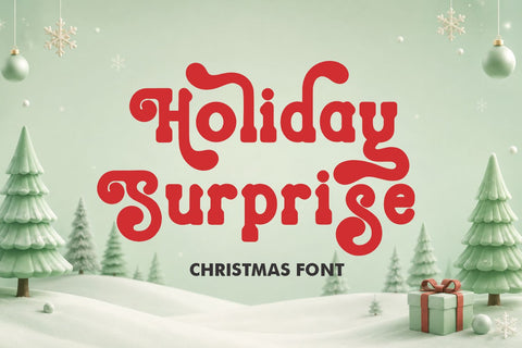 Holiday Surprise – Christmas Font Font Mozarella 
