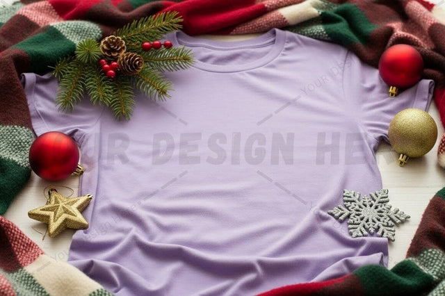 Holiday-themed t-shirt mockup Mock Up Photo Designangry 