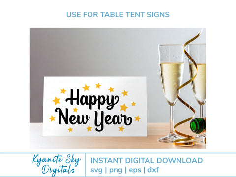 Holiday Titles SVG Bundle Merry Christmas Happy New Year SVG Kyanite Sky Digitals 