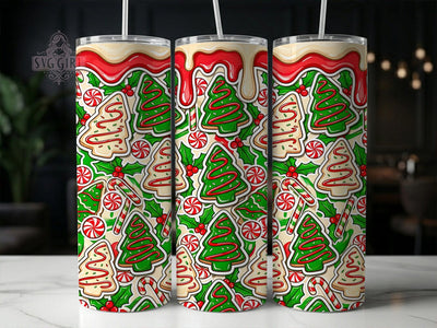Holiday Tree Cake 20oz Tumbler, Holiday Tree Cake, Tree Cake Tumbler, Holiday Cake Tumbler, Christmas Tree Cake, Holiday Tumbler, 20oz Tumbler, Tumbler Wrap Sublimation SvggirlplusArt 