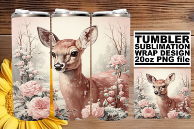 Holiday Watercolor Tumbler Wrap - Retro Christmas 20oz Sublimation afrosvg 